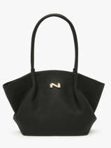 Schoudertas Galate Leder Nathan baume Zwart nymphea 3